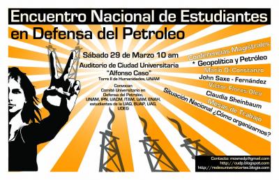 Encuentro Nacional de Estudiantes en Defensa del Petróleo